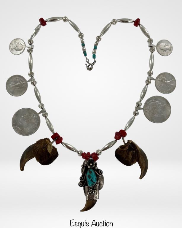 Frank Guerro Navajo Sterling Necklace (1 of 6)