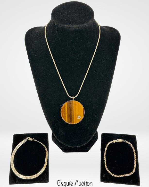 Sterling Silver Jewelry- Necklace & Bracelets (1 of 6)