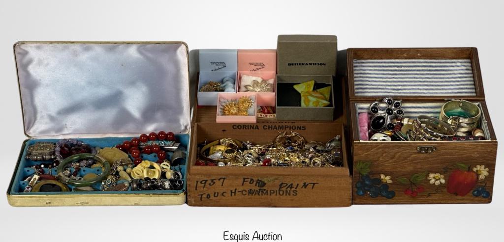 3 Vintage Jewelry Boxes with Unsearched Jewelry (1 of 5)
