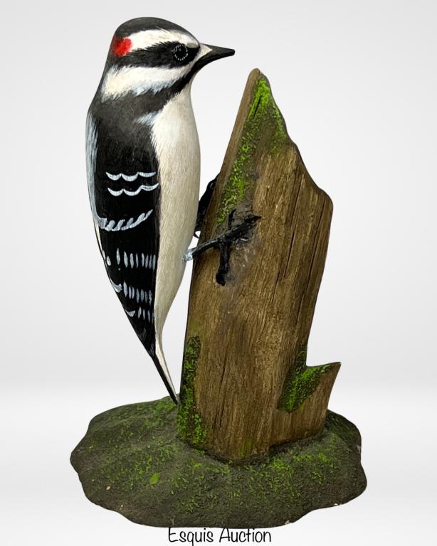 Birdhug Studios- Downey Woodpecker Bird Carving (1 of 5)