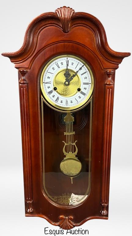 Vintage Wall Clock in Wooden Case (1 of 4)