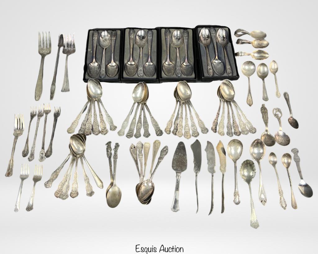 Collection of Vintage Silverplate Souvenir Spoons (1 of 5)