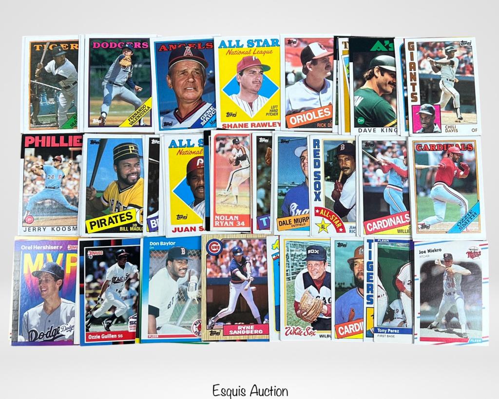 90 Hall of Fame Star Baseball Cards- 1980's (1 of 6)