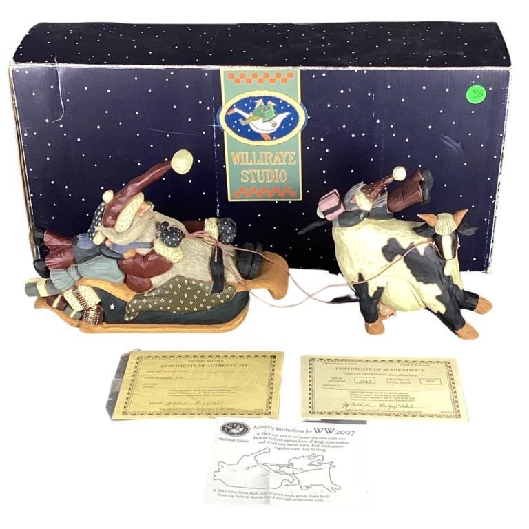 Williraye Studio Whoa! Cow Pulling Santa's Sleigh (1 of 4)