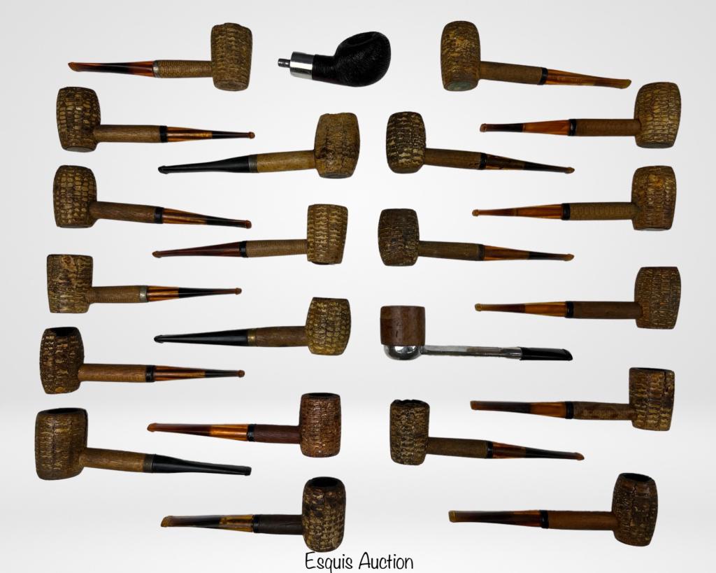 Lot of Vintage Corn Cob Smoking Tobacco Pipes (1 of 5)
