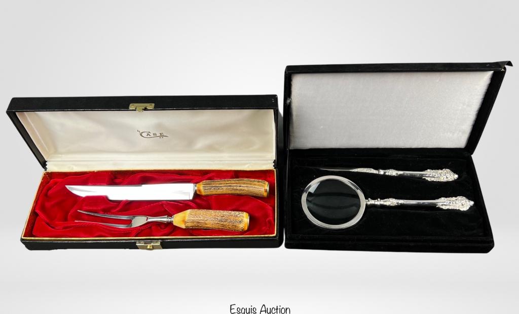 Case Xx Carving Set & Magnifying Glass Desk Set (1 of 7)