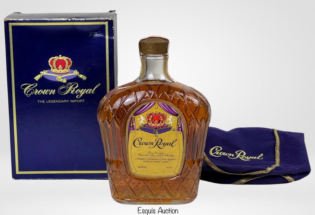 古酒 ウイスキー Crown Royal 750ml カナダ 1974年 ウイスキー