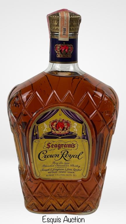 ウイスキー CROWN  seagram&#39;s 1961th Sealed 1961 Seagram's Crown Royal Whisky