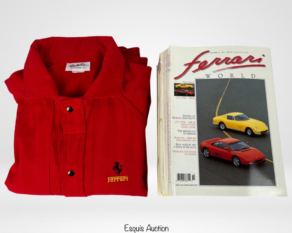 Vintage Ferrari World Magazines & Ferrari Shirt (1 of 6)