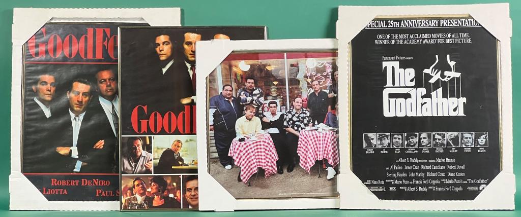 4 Iconic Mafia Movie Posters- Godfather, Good Fell (1 of 6)