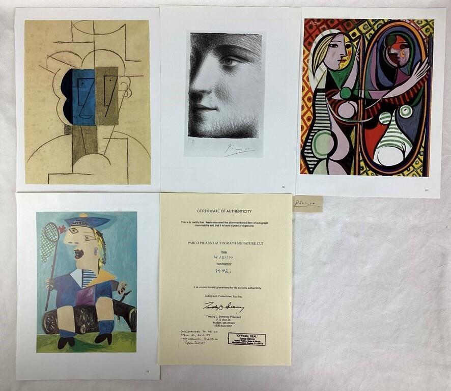 Pablo Picasso Autograph/ Signature & Art Book Page (1 of 3)