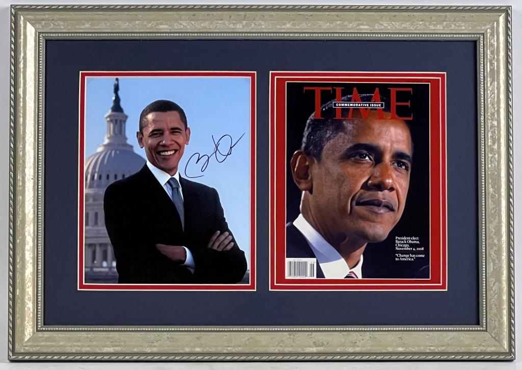 President Barack Obama Signed & Framed Photo (1 of 5)