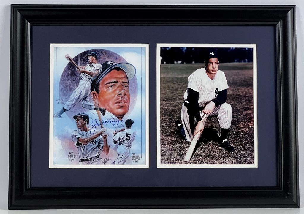 Joe DiMaggio Autographed Lithograph Photo Tribute (1 of 4)