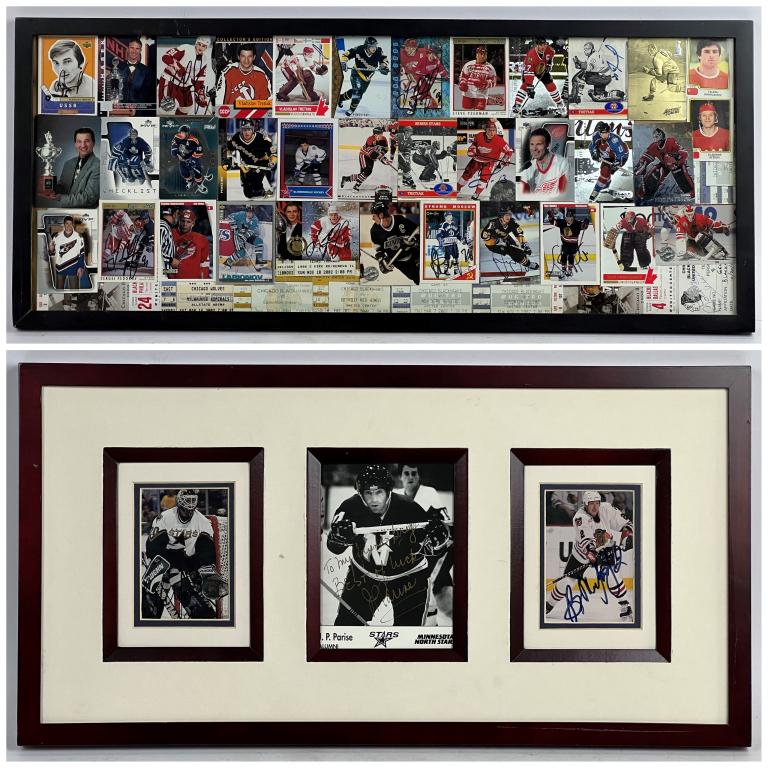 Hockey Stars Signed Cards Framed Collages (1 of 9)