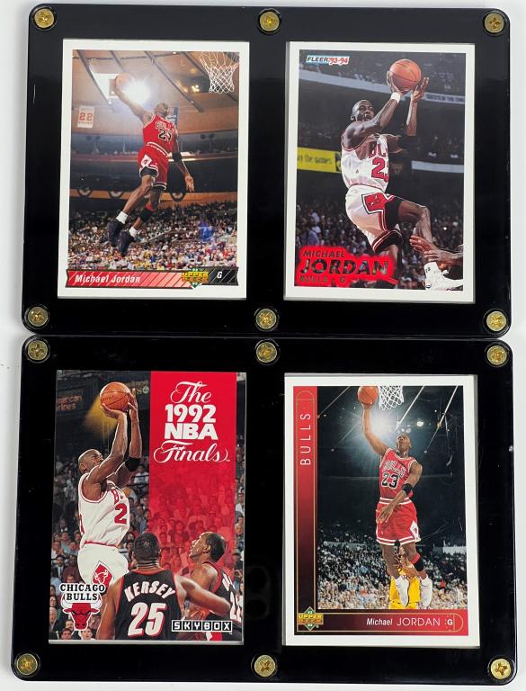 Michael Jordan- Early 90's Card Plaques- Set of 2 (1 of 4)