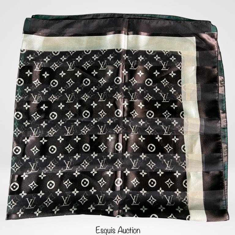 Louis Vuitton Black Monogram Scarf (1 of 3)