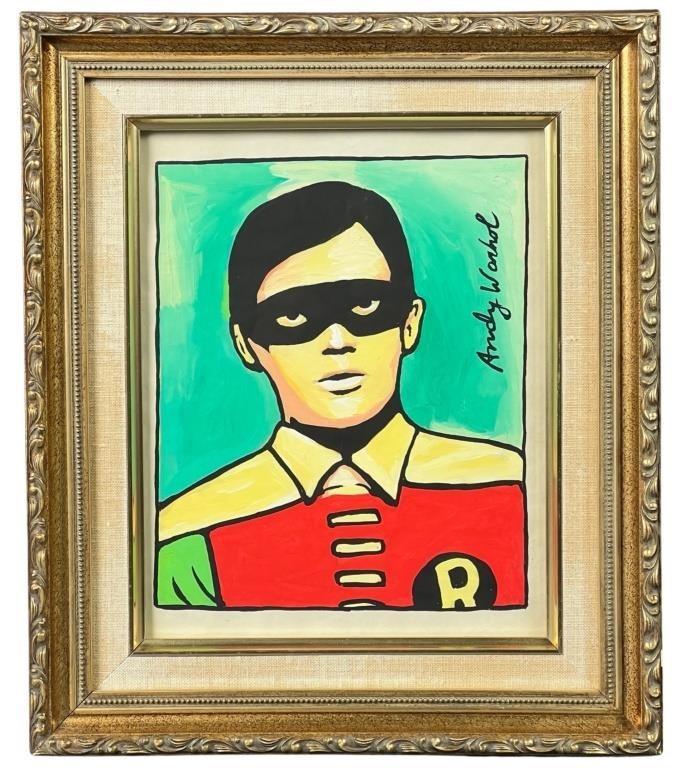 Andy Warhol (in Style) Pop Art Robin from Batman (1 of 3)