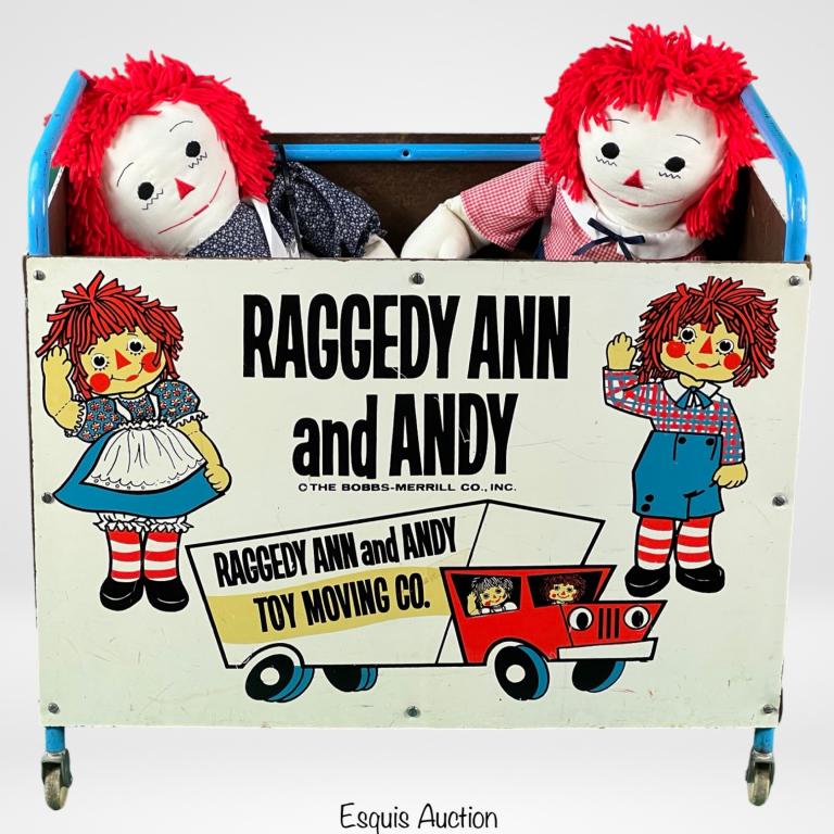 1964 Knickerbocker Raggedy Ann Doll In Original Box.