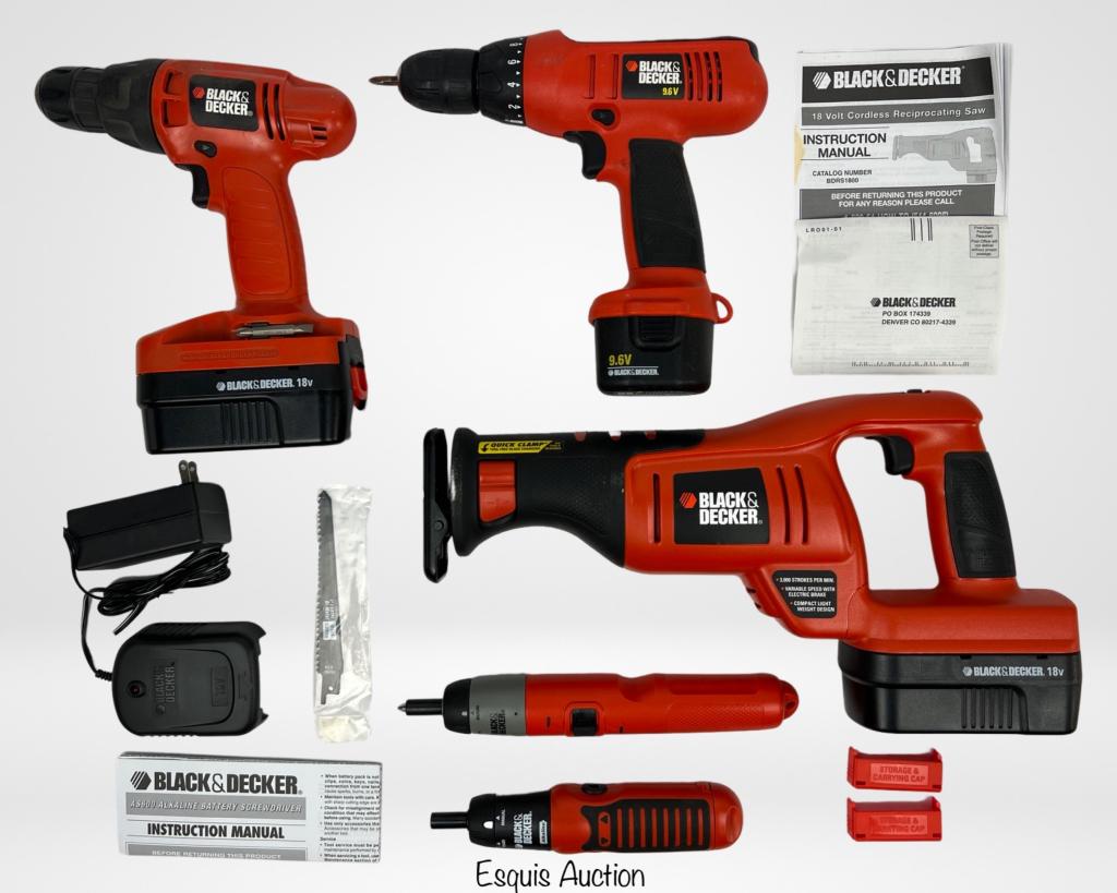 Black & Decker Power Tools Set- Saw, Drills,Sc (1 of 8)
