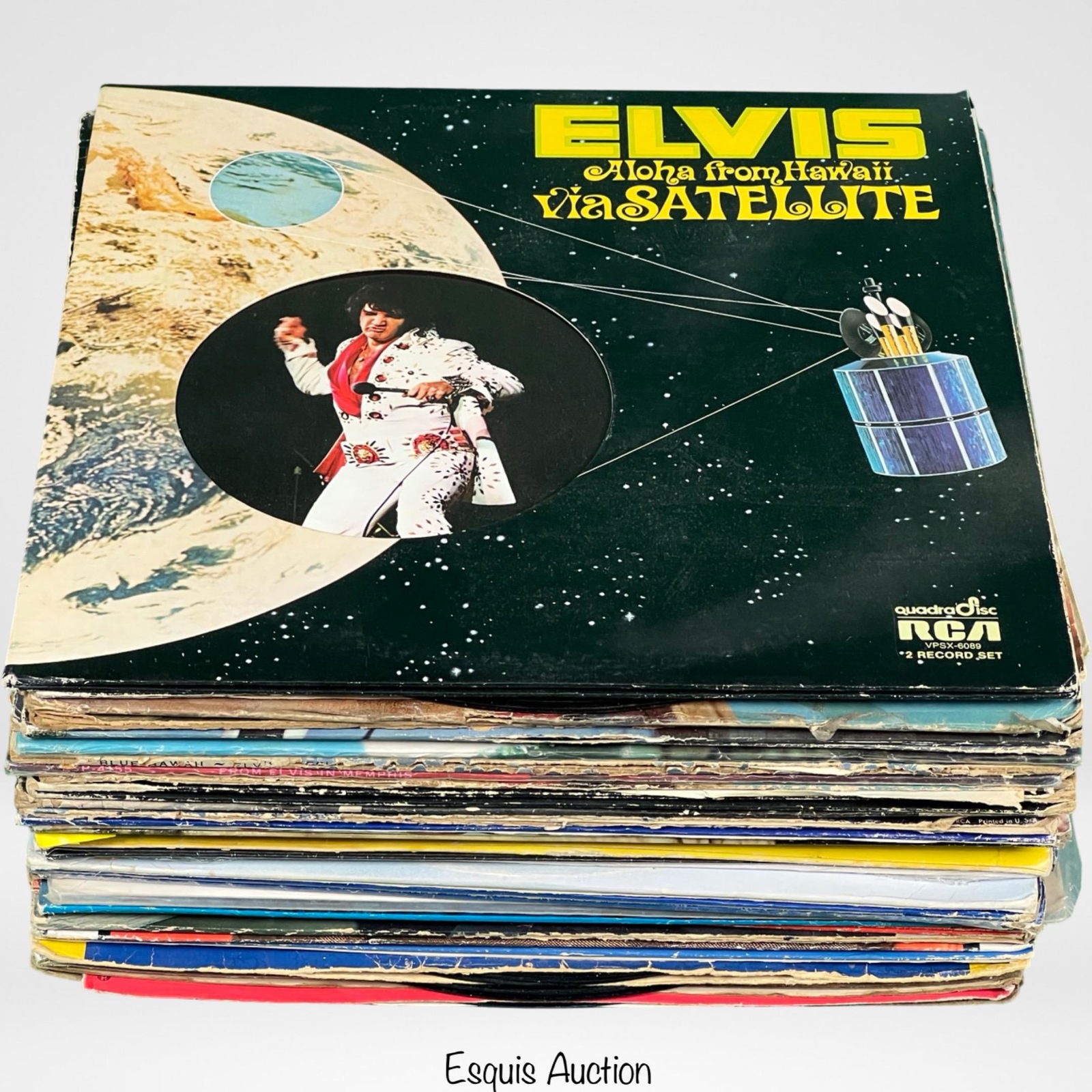 Group of Elvis Presley Vinyl Records & Beatles (1 of 5)