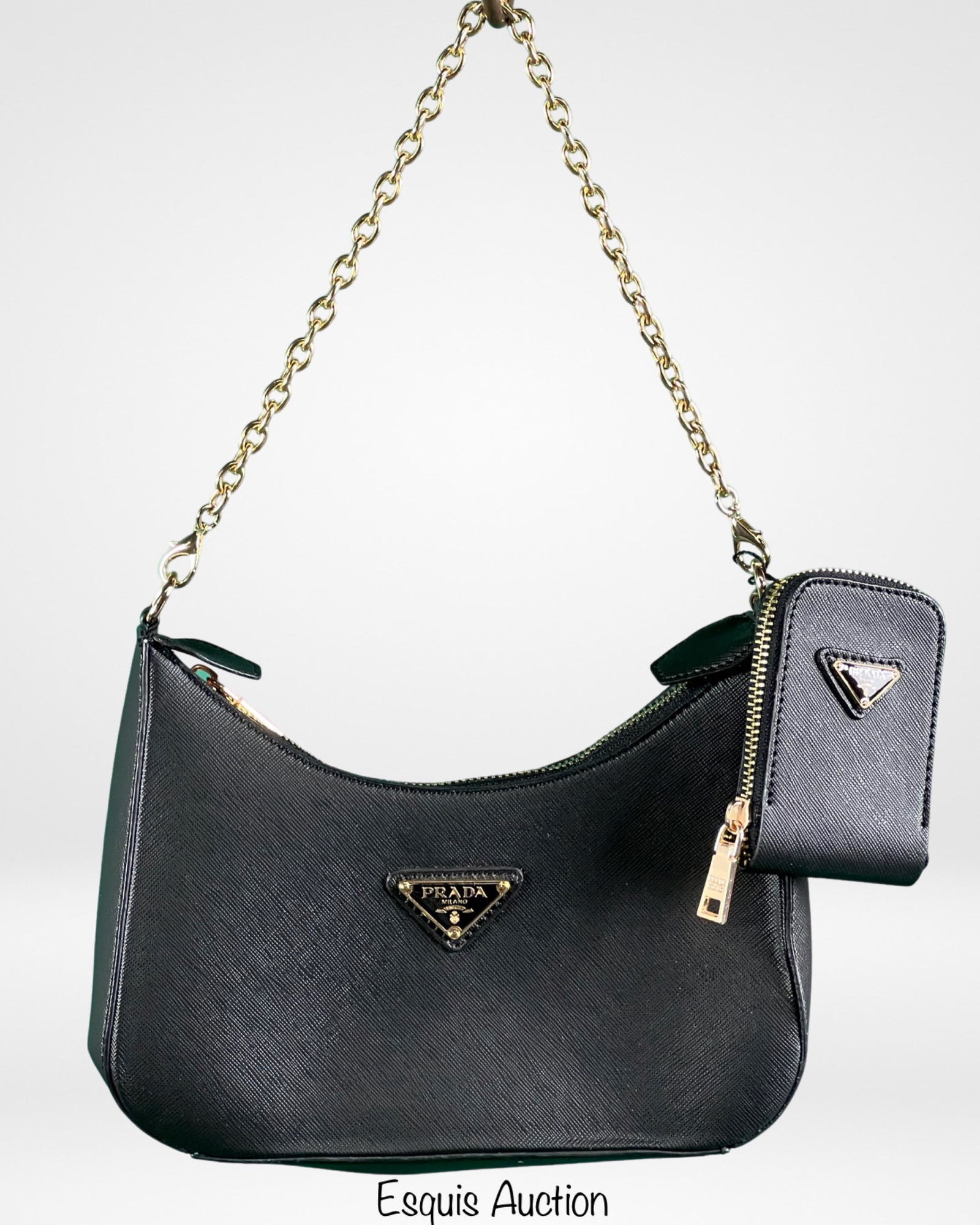 Prada Saffiano Black Handbag/ Bag/ Purse (1 of 4)