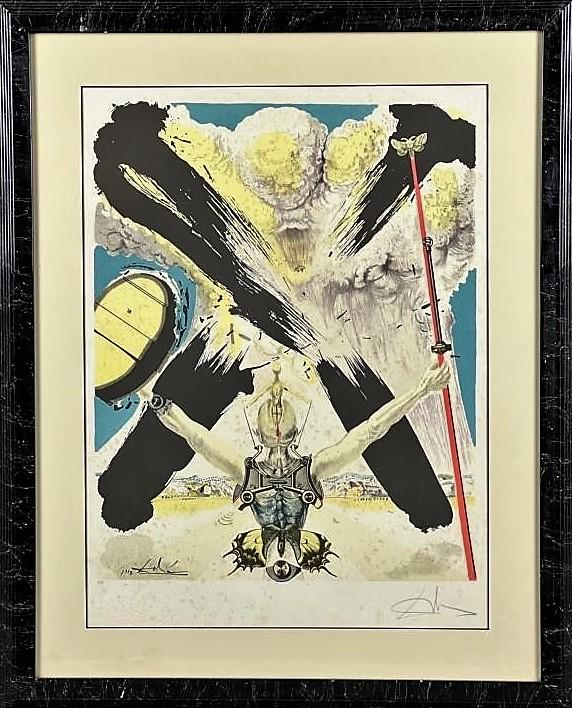 Salvador Dali- "Atomic Era" Signed 1957 Lithograph (1 of 4)