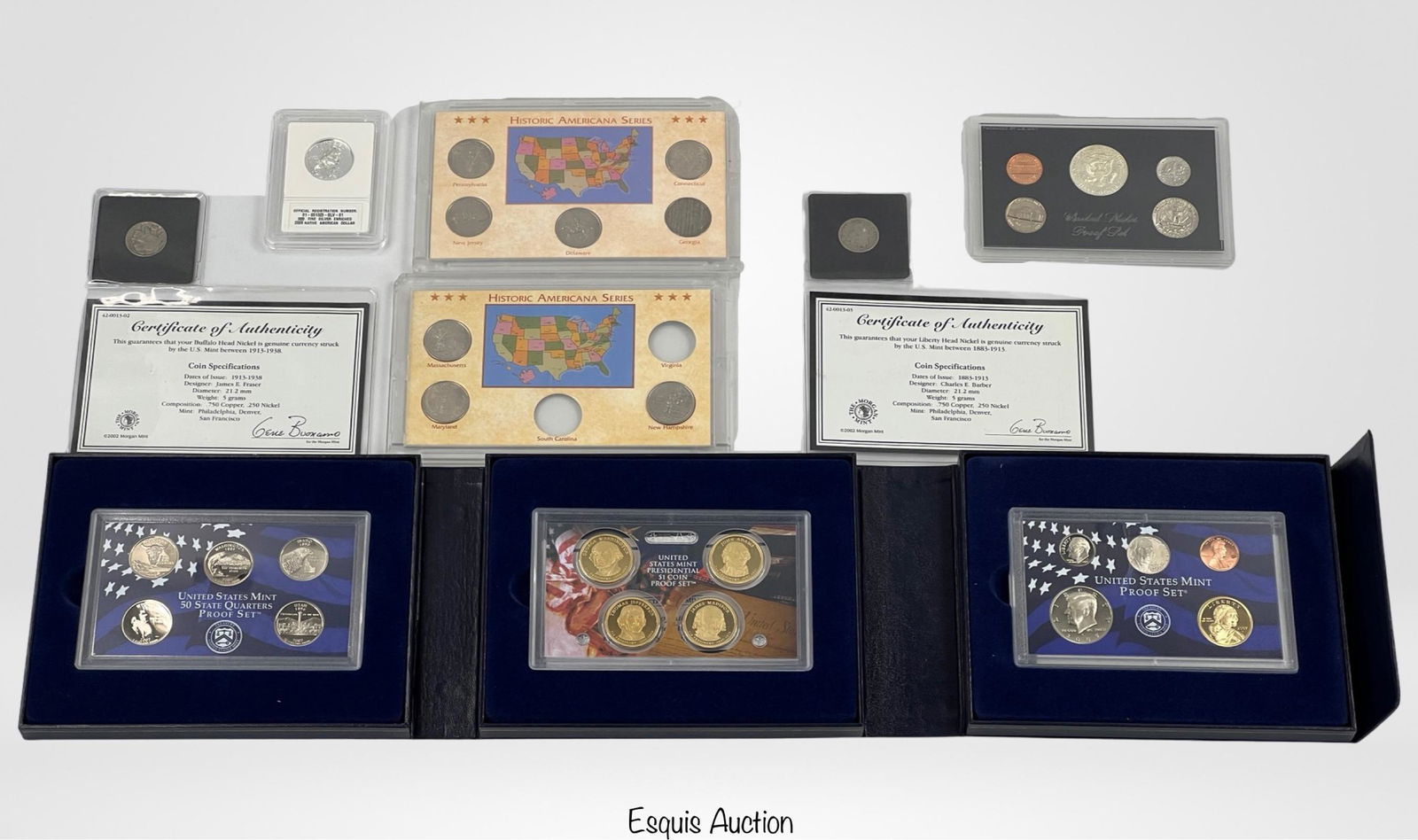 Us Proof Coin Sets and American Historic Coins (1 of 7)