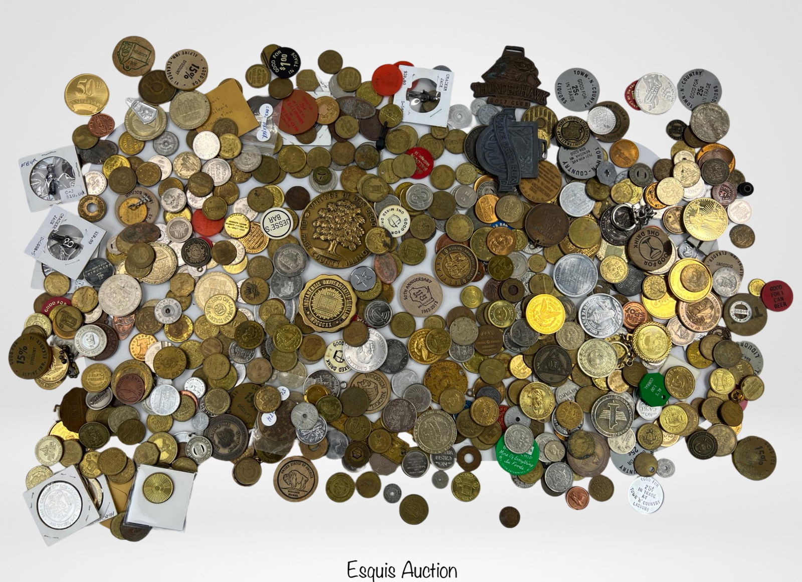 Large Group of Tokens, Coins, Medals (1 of 5)
