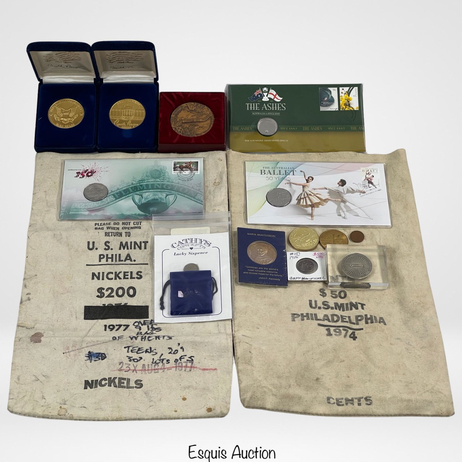 Presidential Medals, Tokens, US Mint Money Bags (1 of 7)