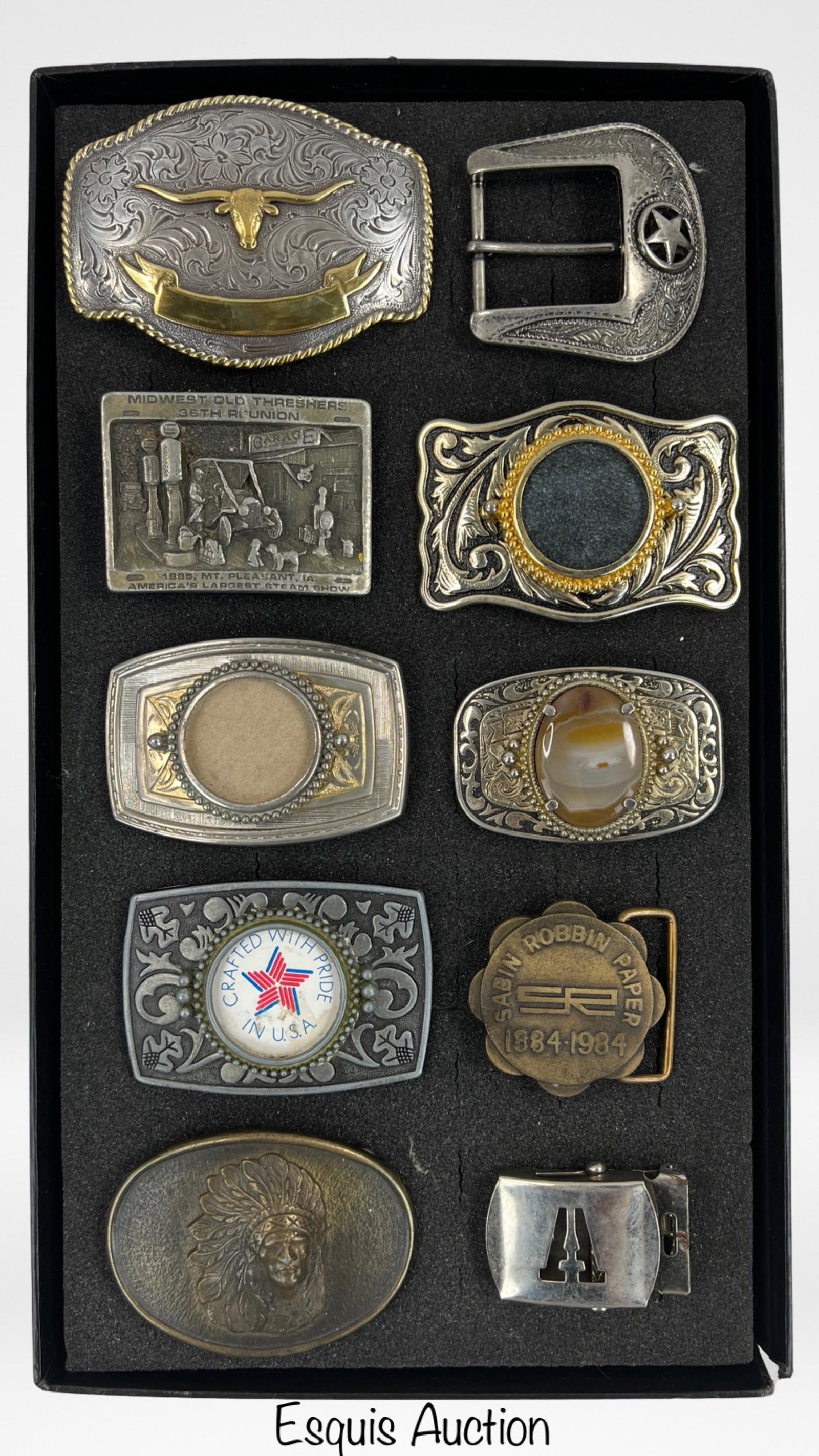 Group of Vintage SouthWest Style Belt Buckles: Lot of Vintage mostly SouthWest Style Belt Buckles.