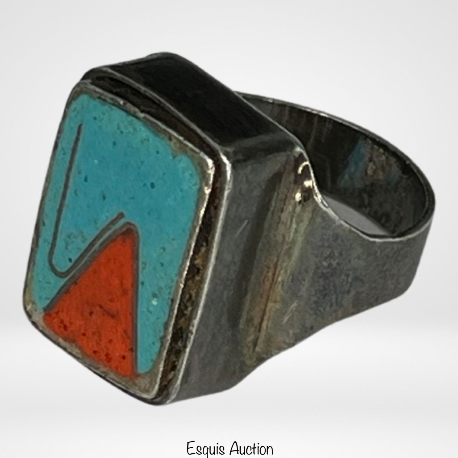 Native American Men's Sterling Silver Ring (1 of 4)