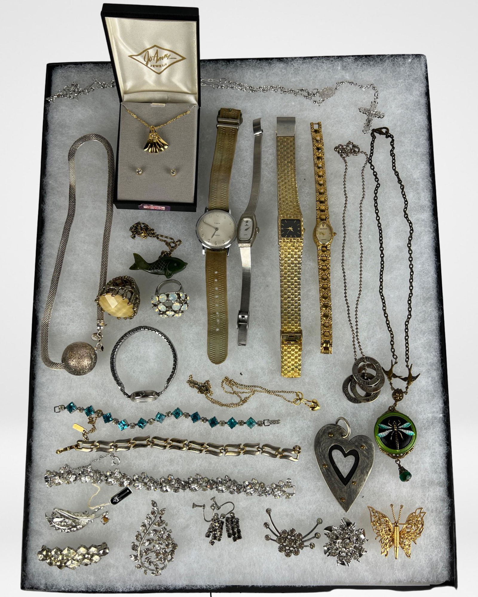 Vintage Jewelry & Watches- Trifary, Rhinestones, t (1 of 5)