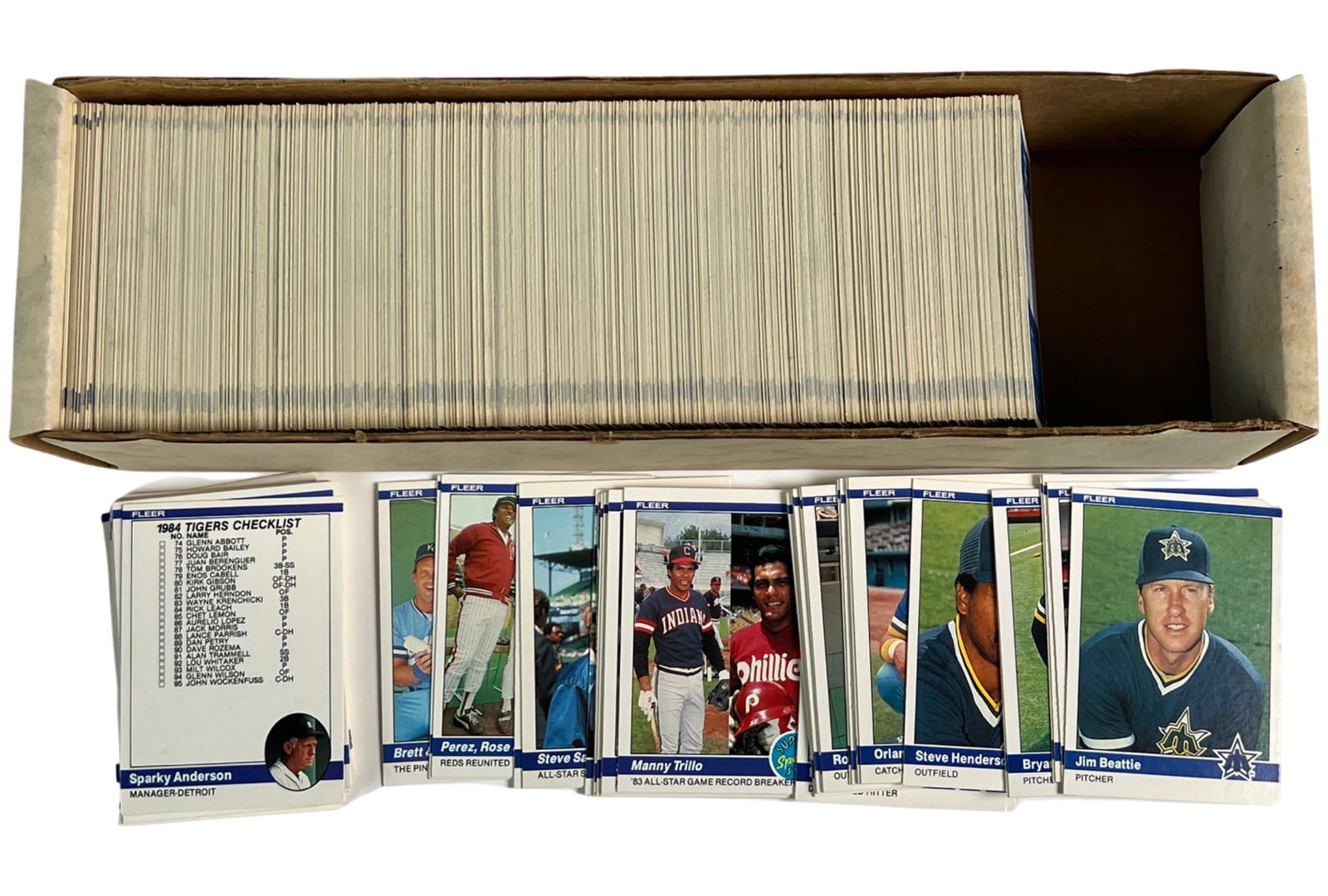 1984 Fleer Baseball Trading Card Set (1 of 2)