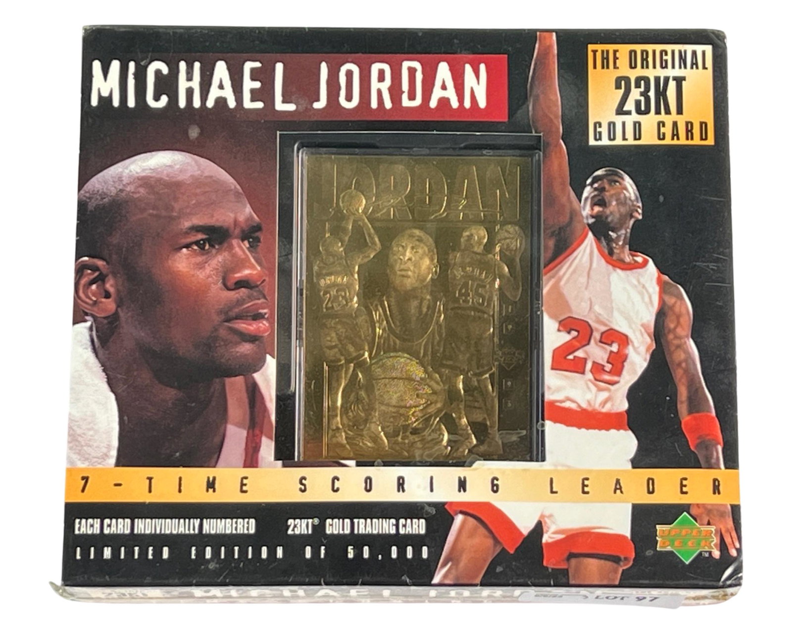 Michael Jordan Original 23kt Gold Card- Upper Decr: Michael Jordan Original 23kt Gold Card- 1995 Upper Decker. Sealed in original box.