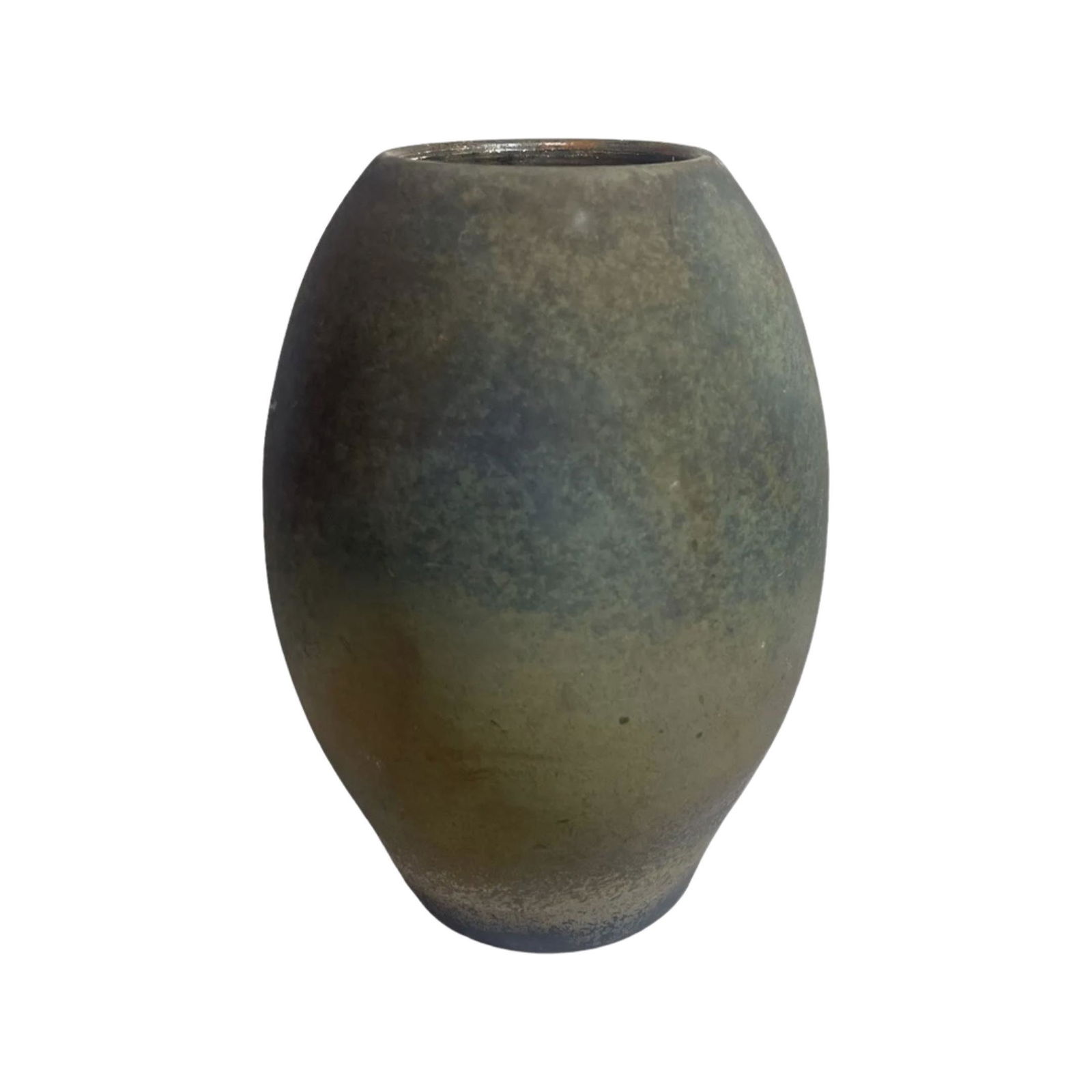 Mid Century Studio Pottery Raku Vase Signed