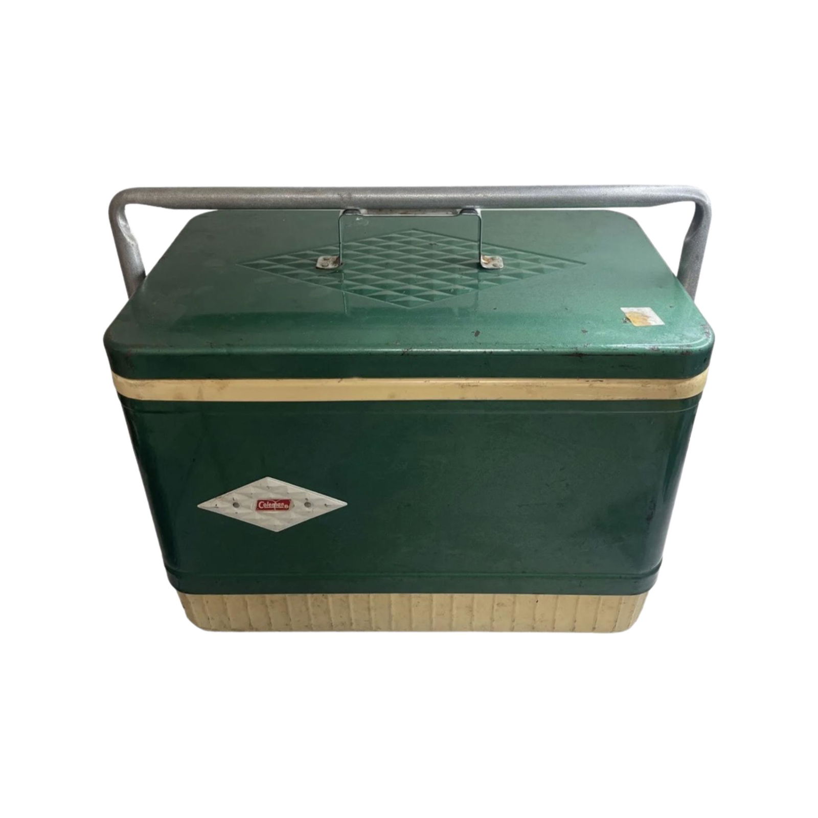 RETRO DIAMOND Green TEAL METAL SNOWLITE COLEMAN (1 of 9)