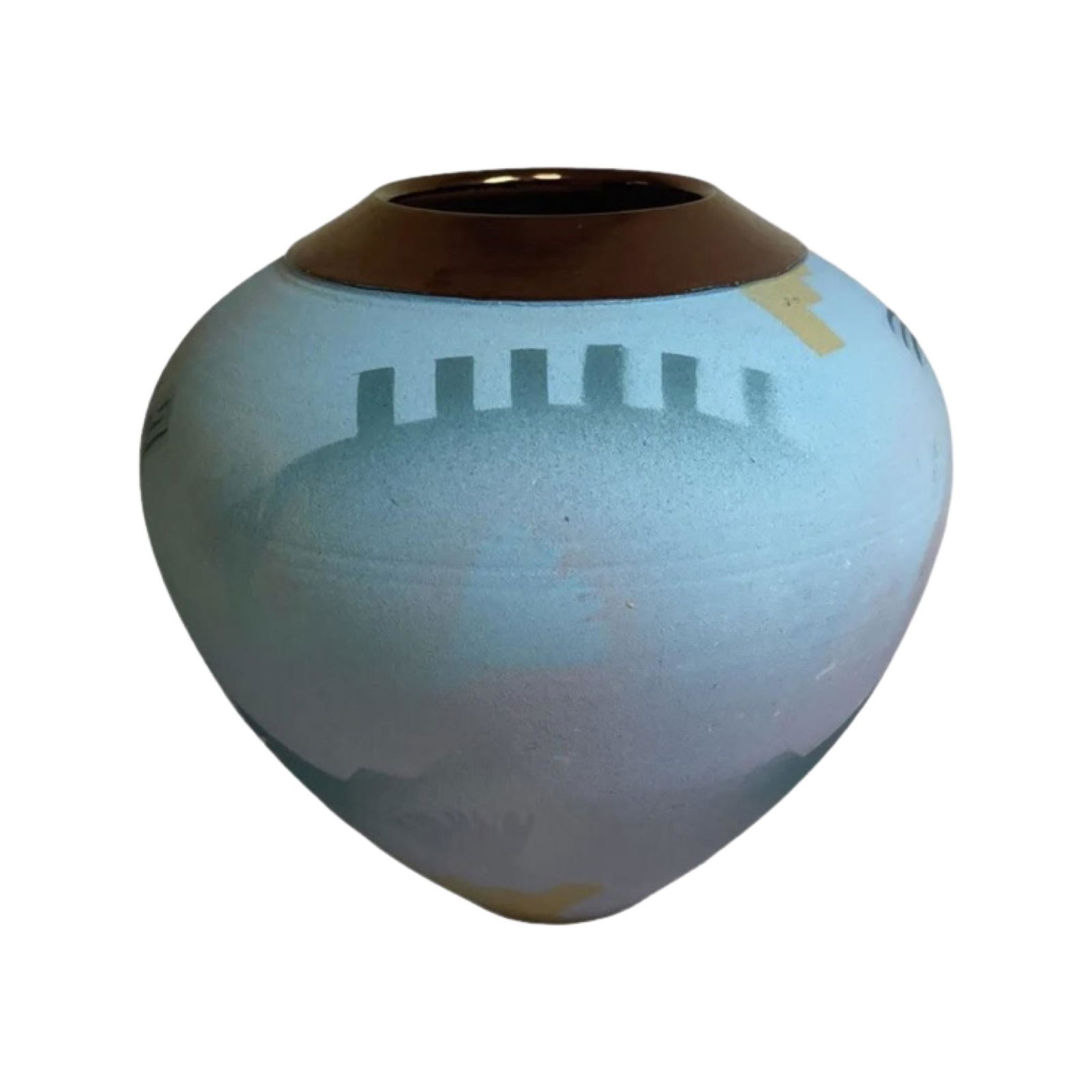 Hand throw Vase Abstract Signed Artist Teri Silva (1 of 9)