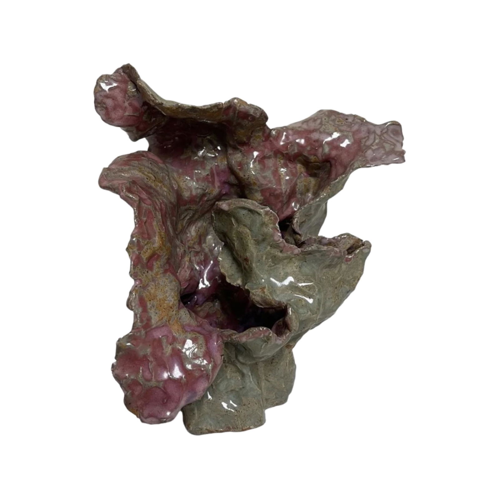 Brutalist Mid Century Abstract Art Pottery Vase (1 of 8)