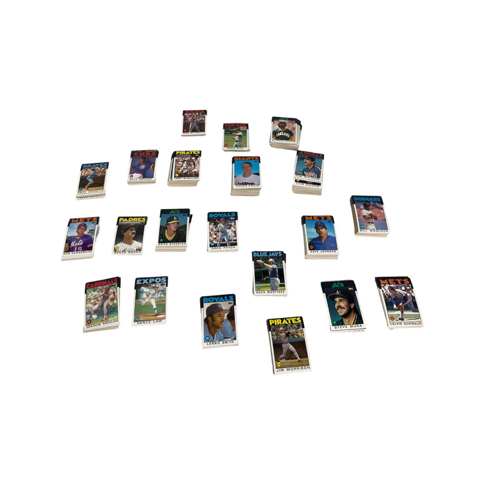 Vintage Huge Lot 1986 Baseball Cards Auction