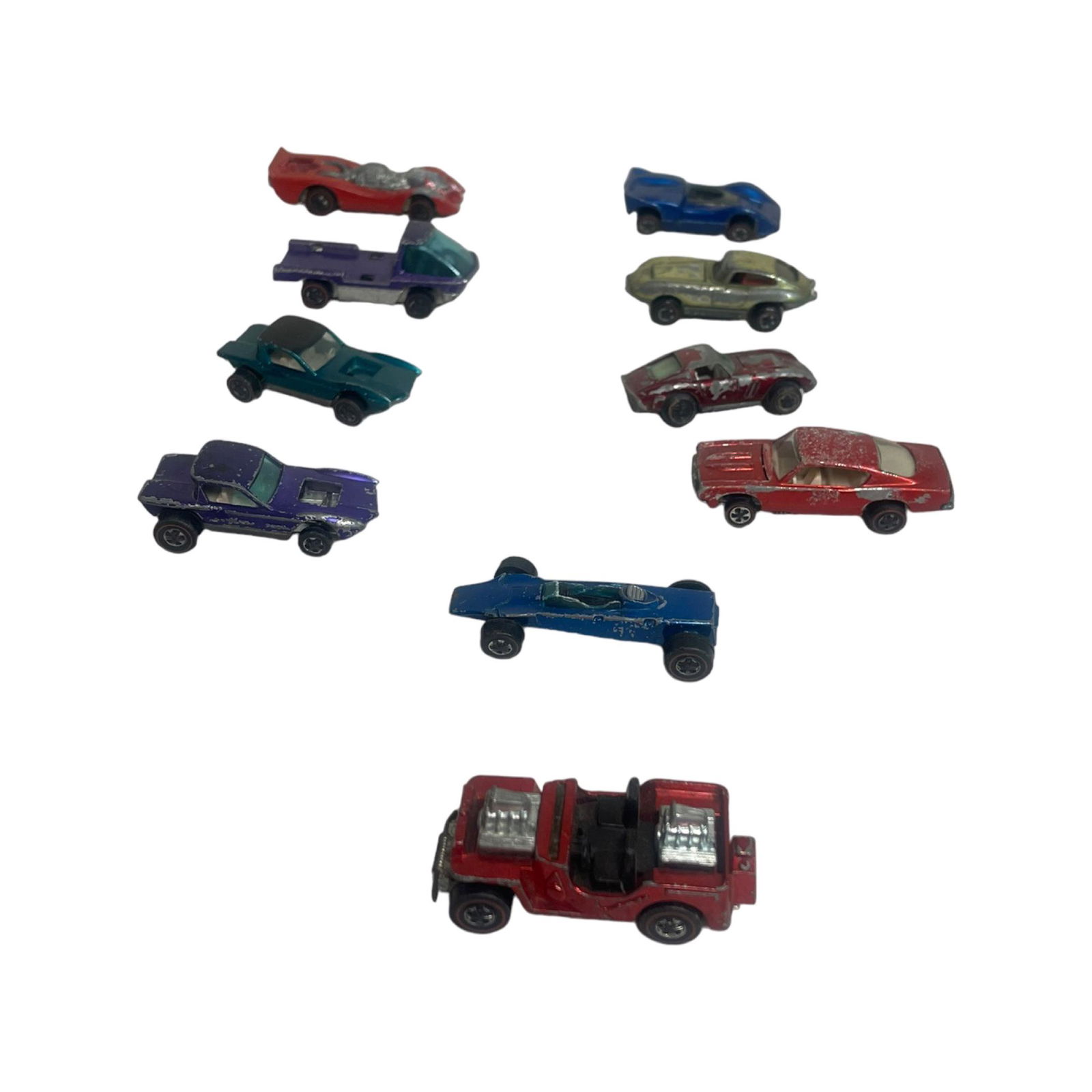 Lot Of 10 Mixed  Vintage Redlines Hot Wheels Cars (1 of 6)