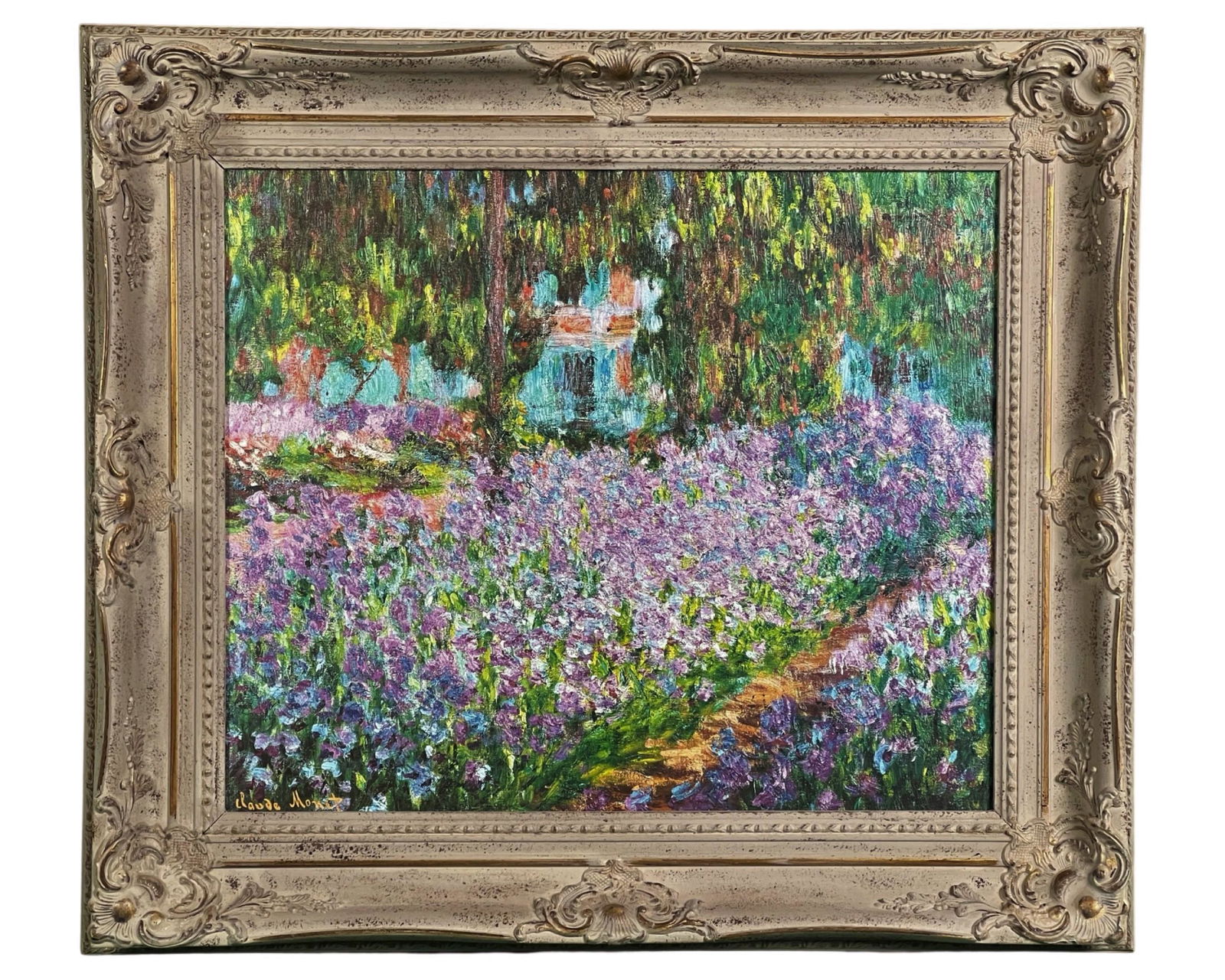 Claude Monet- Artist's Garden Brushstroke Giclee (1 of 4)
