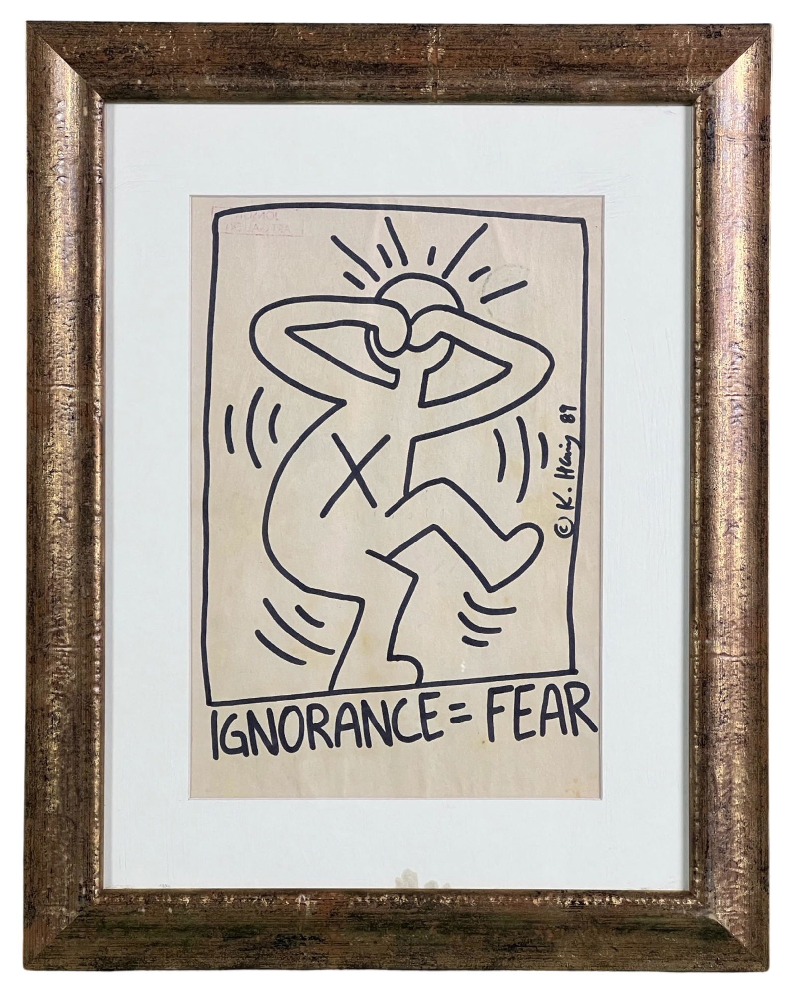 Pop Modern Drawing in style of Keith Haring (1 of 5)