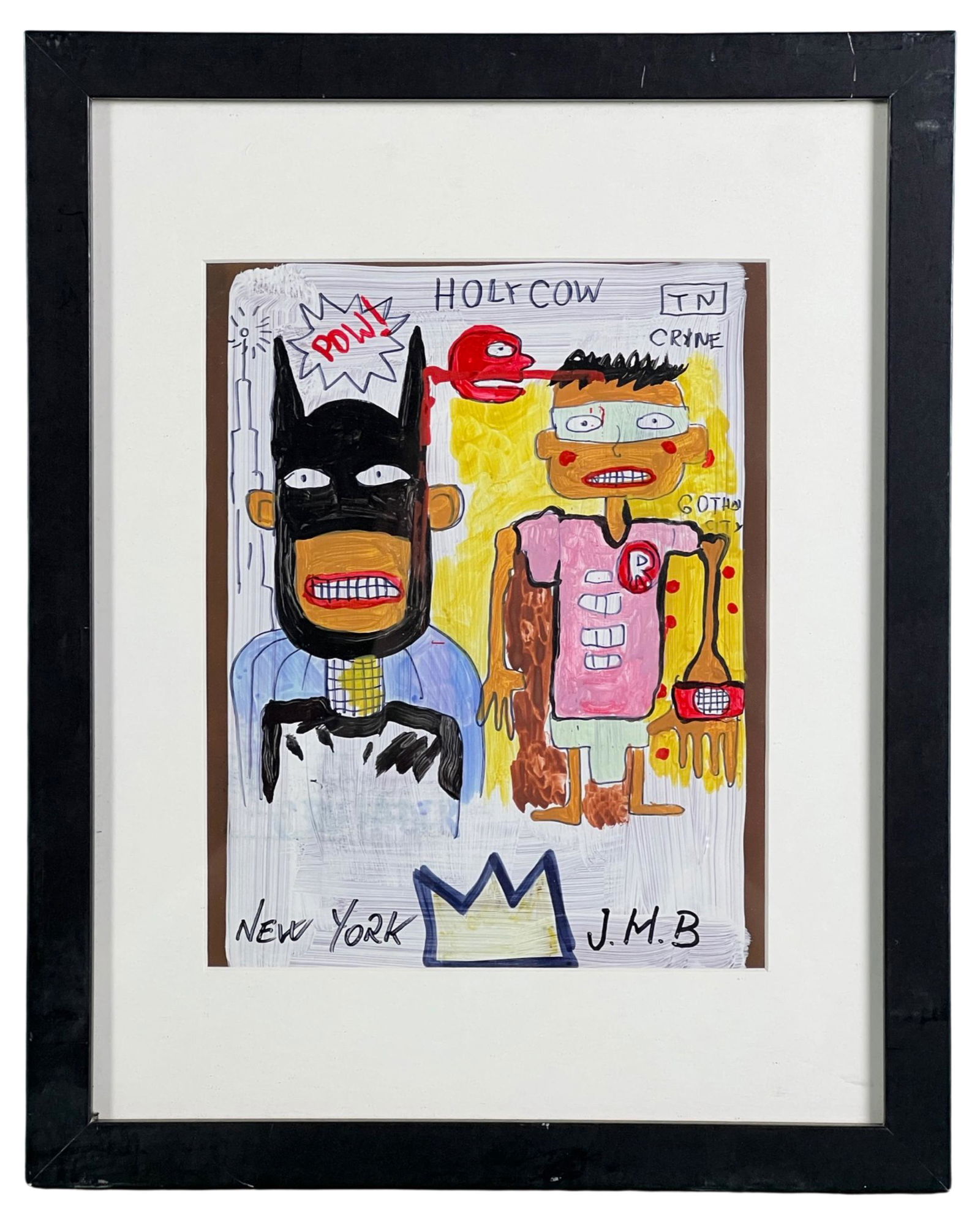 Batman Painting in style of Jean Michel Basquiat (1 of 3)