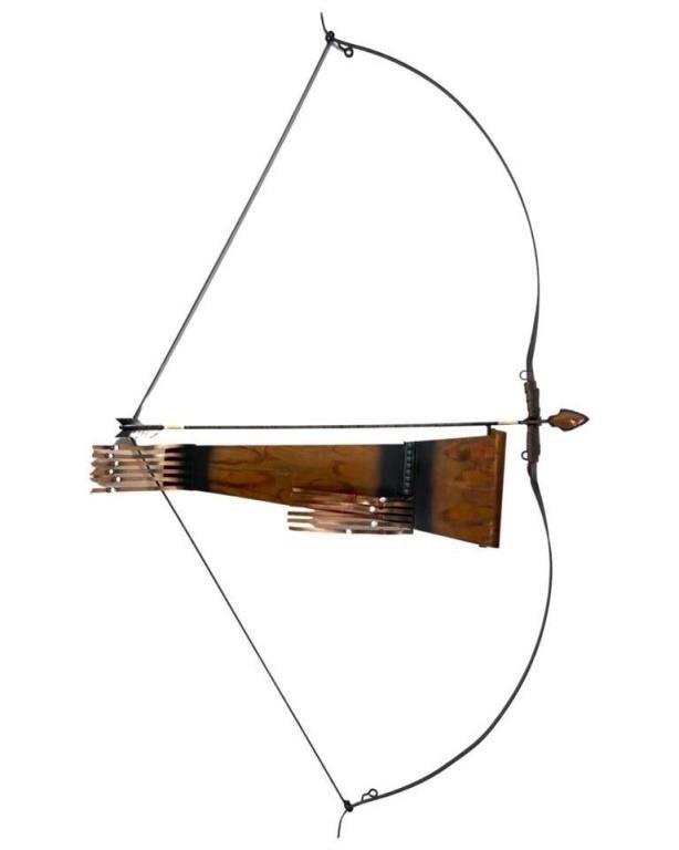 Curtis Jere Indian Bow/ Arrow Wall Metal Sculpture (1 of 7)