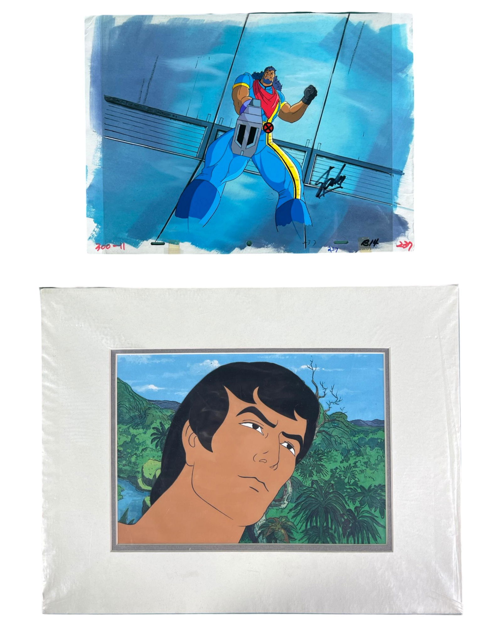 Vintage Animation Production Cels- Tarzan & X-Men (1 of 2)