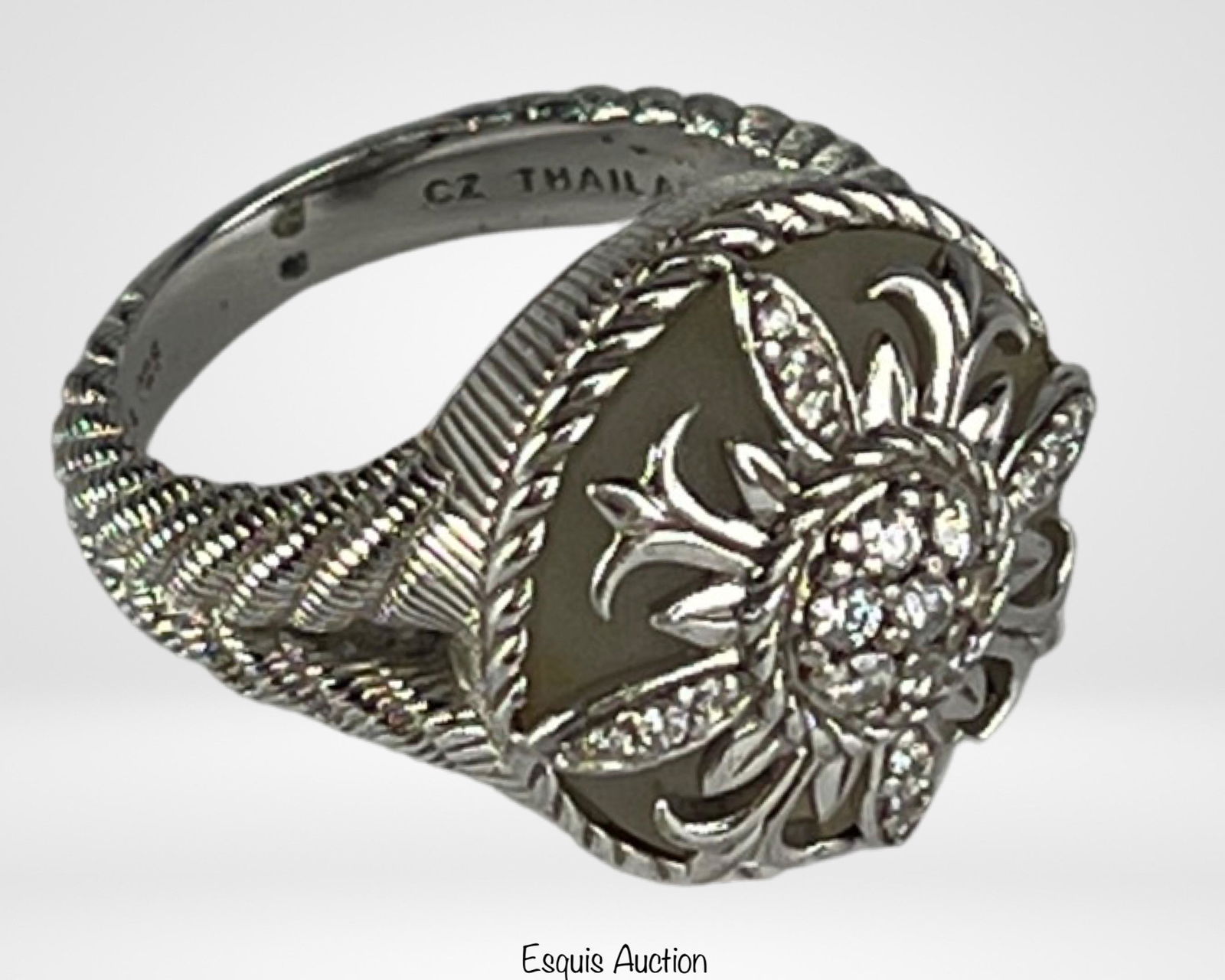 Judith Ripka Sterling Doublet Diamonique Ring (1 of 4)