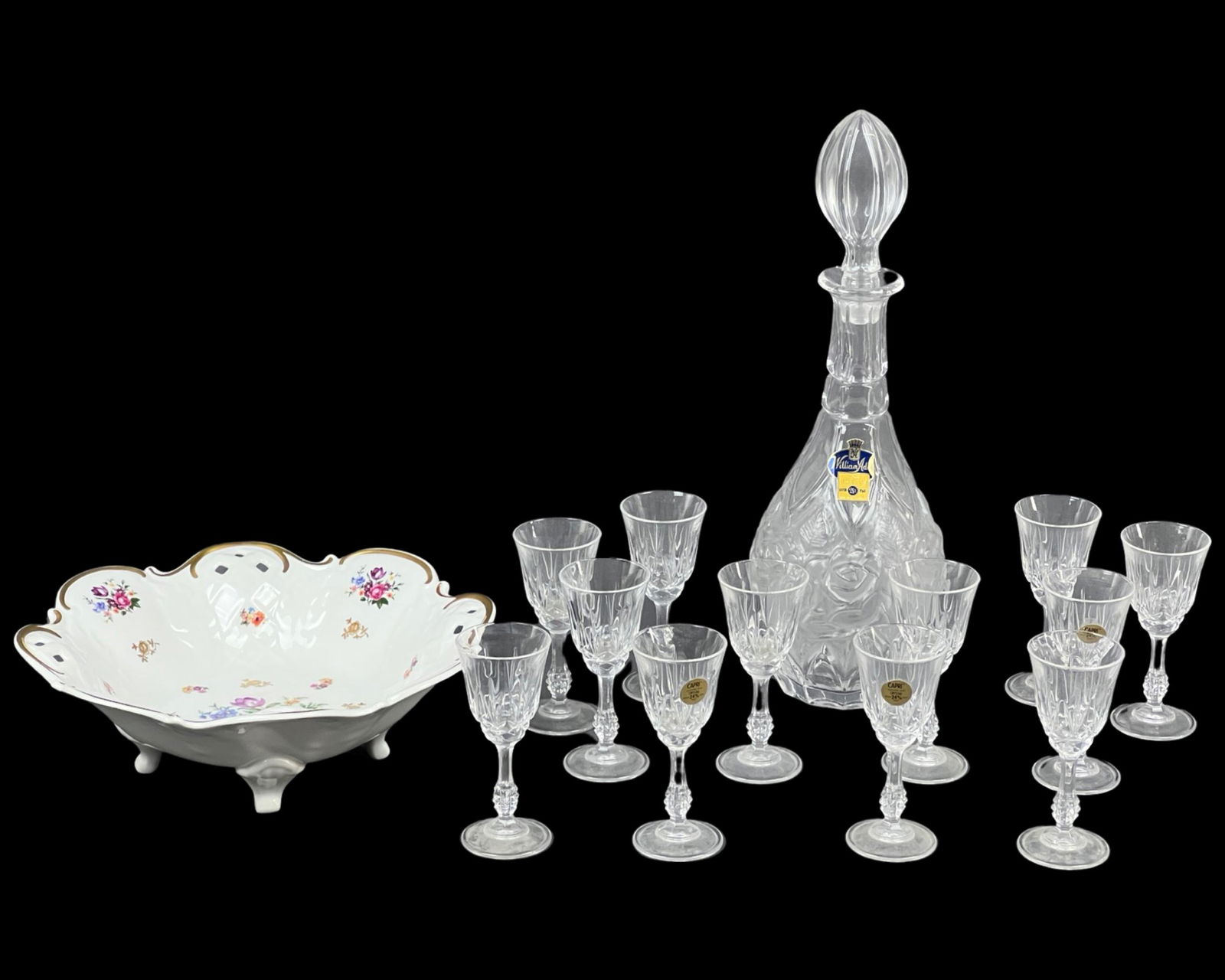 William Adams Crystal Decanter Set & Reichenbach B (1 of 5)