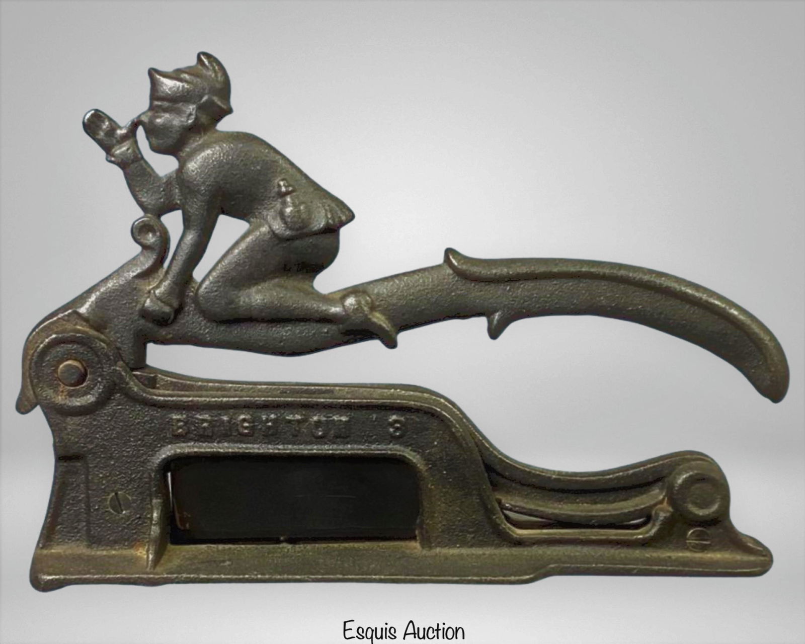 Antique Brighton 3 Cast Iron Cigar/ Tobacco Cutter (1 of 4)