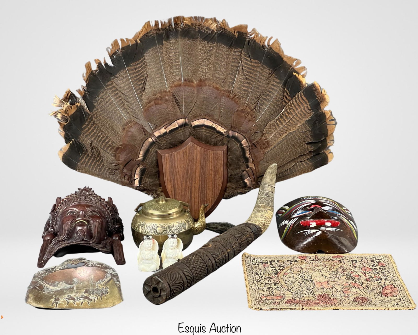 Oriental/ Asian Collectibles- Wood Carvings, Brass (1 of 8)