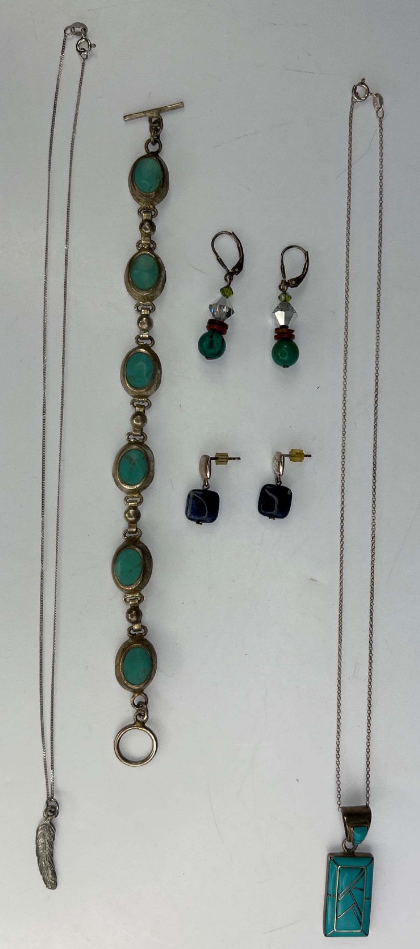 Sterling Silver Jewelry- Bracelet & Necklace w/ Tu (1 of 4)